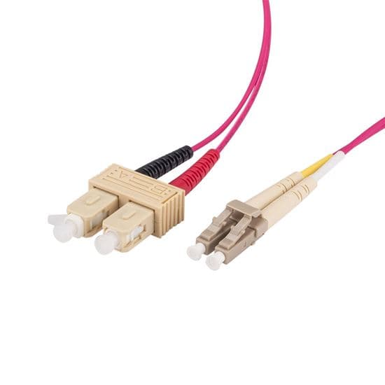 Dynamix DYNAMIX 15M 50u LC/SC OM4 Fibre Lead (Duplex, Multimode) FL-LCSCOM4-15