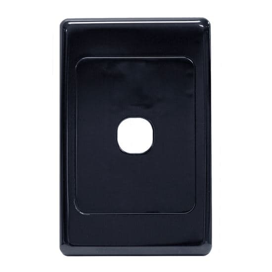 amdex AMDEX Switch Plate ONLY. 1 Gang Wall Face Plate (Accepts Clipsal FP-1PV2-BK