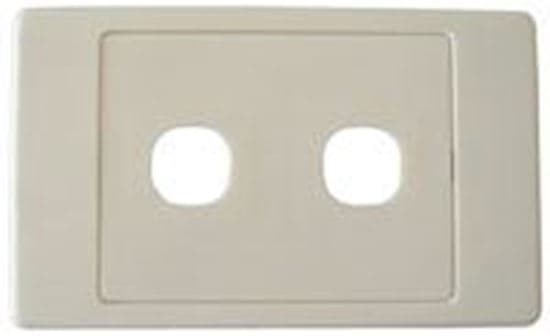 Amdex AMDEX Switch Plate ONLY. 2 Gang Wall Face Plate (Accepts Clipsal FP-2PV2
