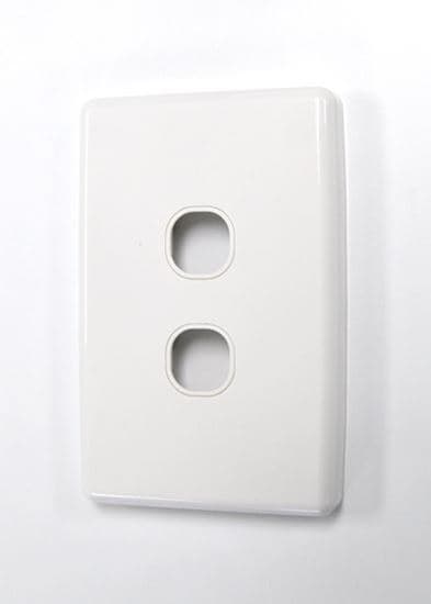 Amdex AMDEX Switch Plate ONLY. 2 Gang WPC Series Wall Face Full Cover FP-2PV3