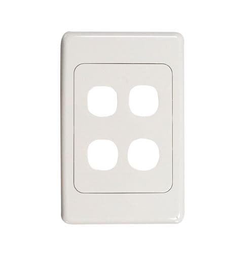 Amdex AMDEX Four Port RJ45 Face Plates AMDEX style. FP-4PV2
