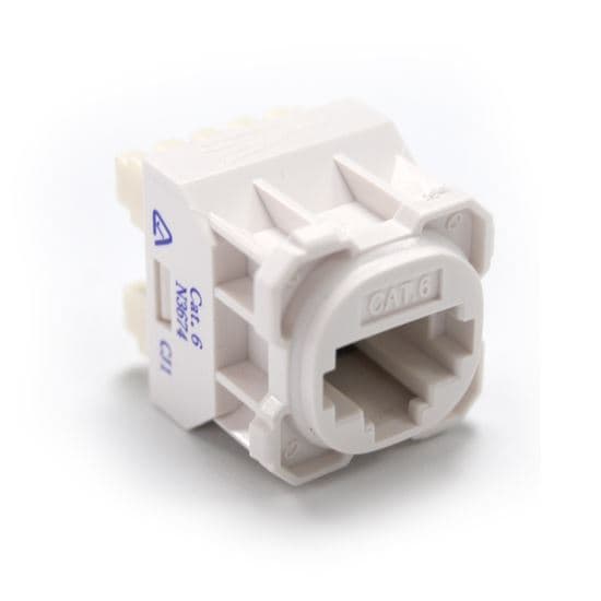 Amdex AMDEX Cat6 RJ45 Jack for AMDEX Face Plates. White FP-C6-005