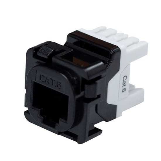 Dynamix DYNAMIX Cat6 UTP AMDEX Style RJ45 Slimline Jack. T568A Wiring. FP-C6-005V2