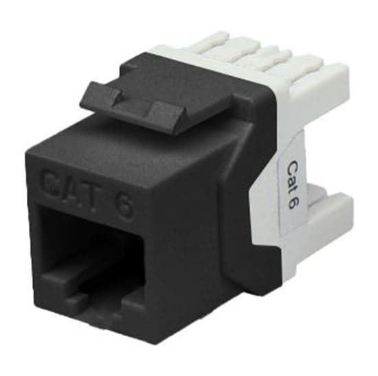 Dynamix DYNAMIX Cat6 UTP Keystone RJ45 Slimline Jack. T568A/B Wiring. FP-C6-008V2