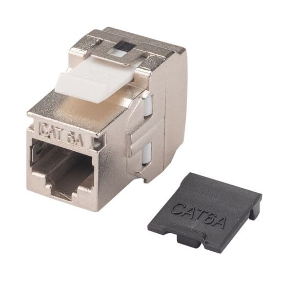 Dynamix DYNAMIX Cat6A Side Entry Shielded Keystone Jack. FP-C6AUGS-07