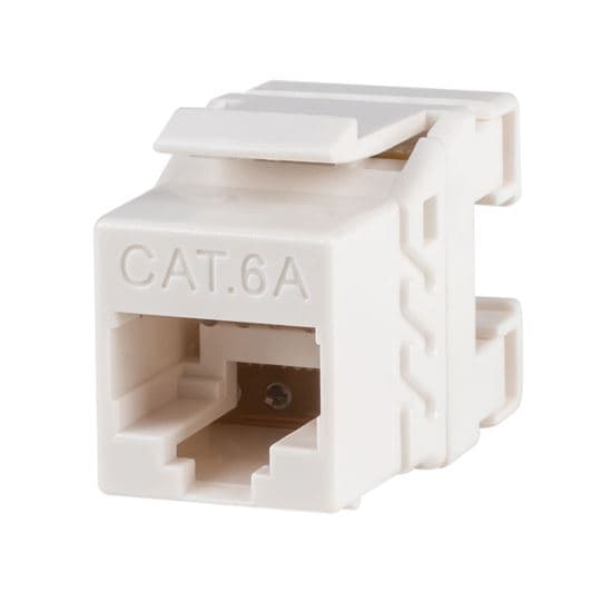 Dynamix DYNAMIX Cat6A UTP Keystone RJ45 Slimline Jack. T568A/B Wiring. FP-C6AUTP-03