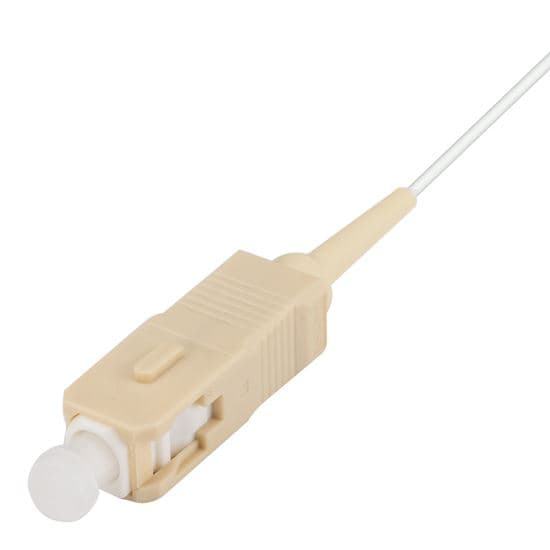 Dynamix DYNAMIX 2M SC Pigtail OM1 1x Piece White, 62.5/900um Multimode Fibre, FPT-OM1SC