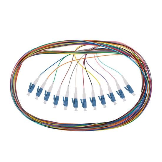 Dynamix DYNAMIX 2M LC Pigtail G657A1 12 Pk Colour Coded, 900um Single-mode FPT-OS1LC-12