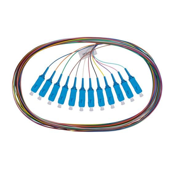 Dynamix DYNAMIX 2M SC Pigtail G657A1 12 Pk Colour Coded, 900um Single-mode FPT-OS1SC-12
