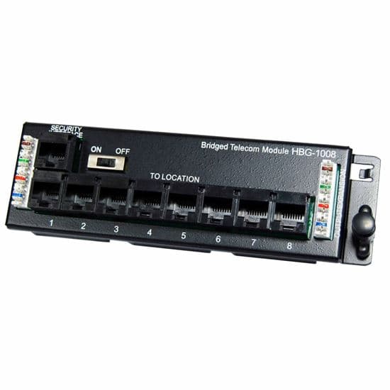Dynamix DYNAMIX 8 Port Telco Distribution Module with RJ31 Security Port. HBG-1008