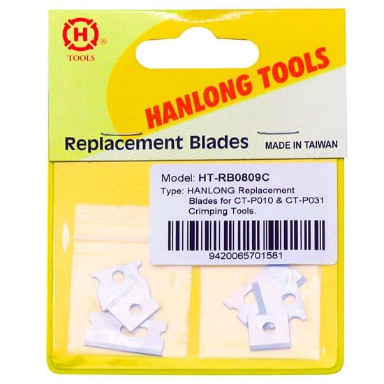 Hanlong HANLONG Replacement Blades for CT-P010 & CT-P031 Crimping Tools. HT-RB0809C