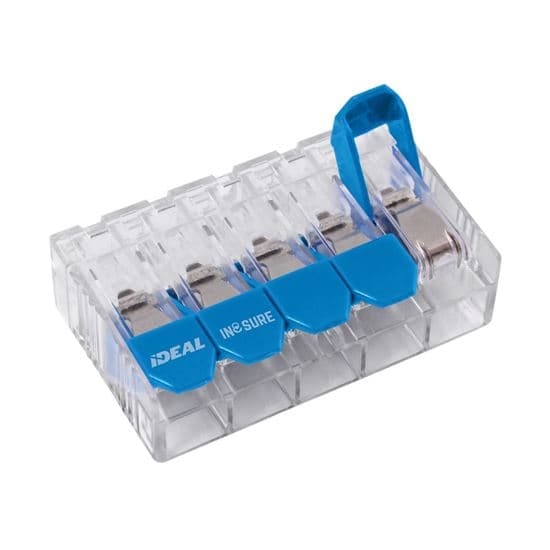 Ideal Industries IDEAL INDUSTRIES 41A 5 Port Wire Connector Lever. 20pc Jar. IDL30-10L35JA