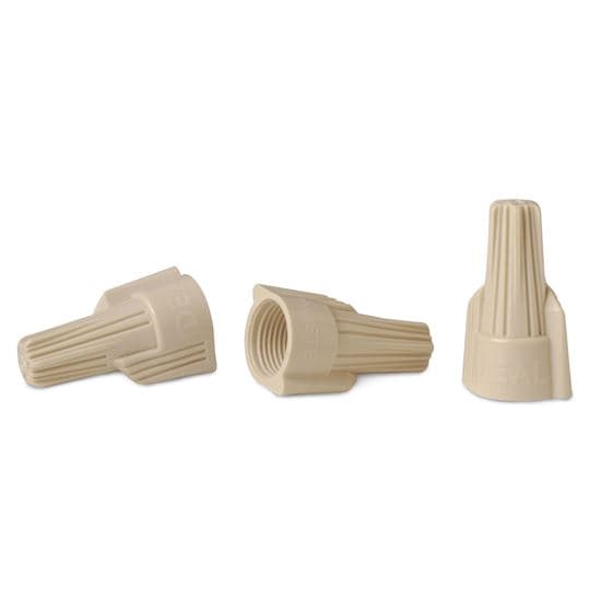 Ideal Industries IDEAL INDUSTRIES 41A Tan Twister Wire Connector 150pc Jar. IDL30-241JA