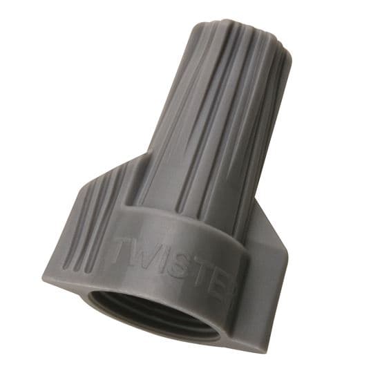 Ideal Industries IDEAL INDUSTRIES 57A Grey Twister Wire Connector 75pc Jar. IDL30-242JA