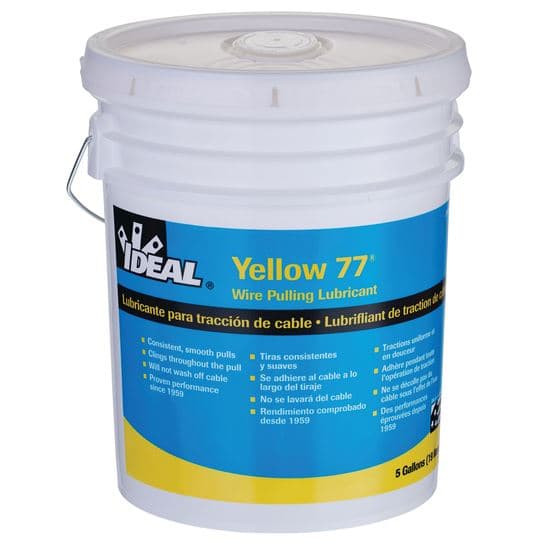 Ideal Industries IDEAL INDUSTRIES 5 Gallon Yellow 77 Wire Pulling Lubricant. IDL31-355