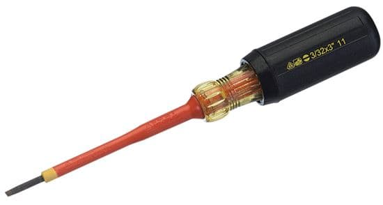 Ideal Industries IDEAL INDUSTRIES Slotted Insulated Screwdriver. IDL35-9148