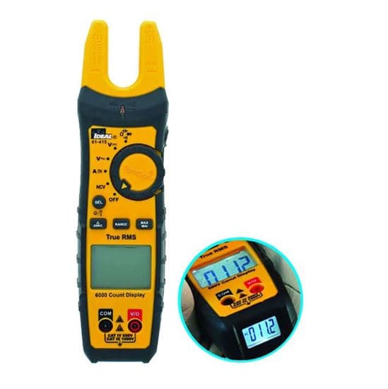 Ideal Industries IDEAL INDUSTRIES 200A AC/DC TRMS TightSight Fork Meter. CAT IV 600V IDL61-415
