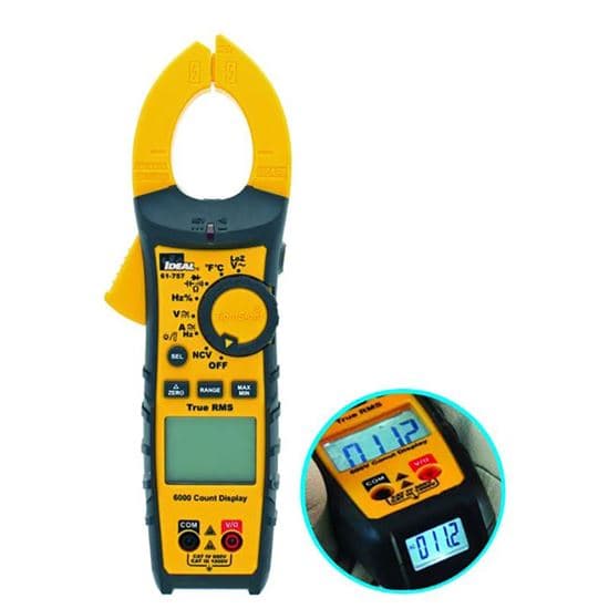 Ideal Industries IDEAL INDUSTRIES 600A AC/DC TRMS TightSight Clamp Meter. CAT IV 600V IDL61-757