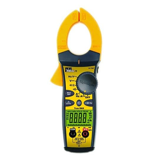 Ideal Industries IDEAL INDUSTRIES 660A AC/DC TRMS TightSight Clamp Meter. CAT IV 600V IDL61-765