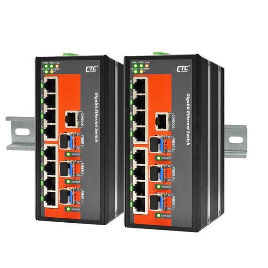 CTCunion CTC UNION 8 Port Gigabit Managed Switch. -10C~60C. IGS-803SM