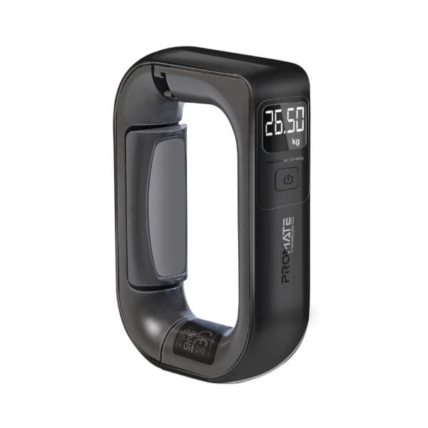Promate Comfort-Grip High Precision Digital Handheld Luggage Scale 50Kgs Max Cap, INSTASCALE-50