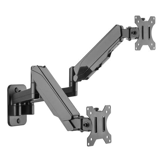 Brateck BRATECK 17'-32' Dual Screen Wall Mounted Gas Spring Monitor Arms. LDA30-114