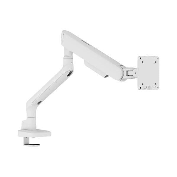 Brateck 17"-35" Elite Single Screen Mechanical Spring Monitor Arm. Max Load 11Kgs, White LDT118-C012-W
