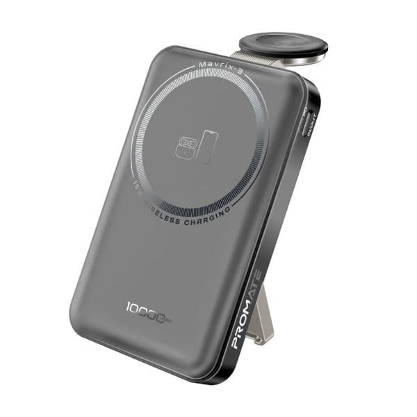 Promate 10000mAh 3-In-1 Smartphone & Apple Watch Charging PowerBank W Dual USB-C & Lightning Cable MAVRIX-3