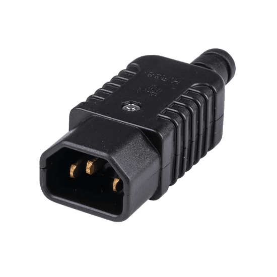 Dynamix DYNAMIX Re-wire able IEC Male C14 10A plug. Termination: PA-IEC14