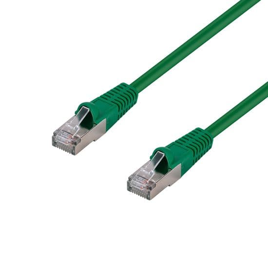 Dynamix DYNAMIX 2m Cat6A S/FTP Green Shielded 10G Patch Lead. PLG-AUGS-2