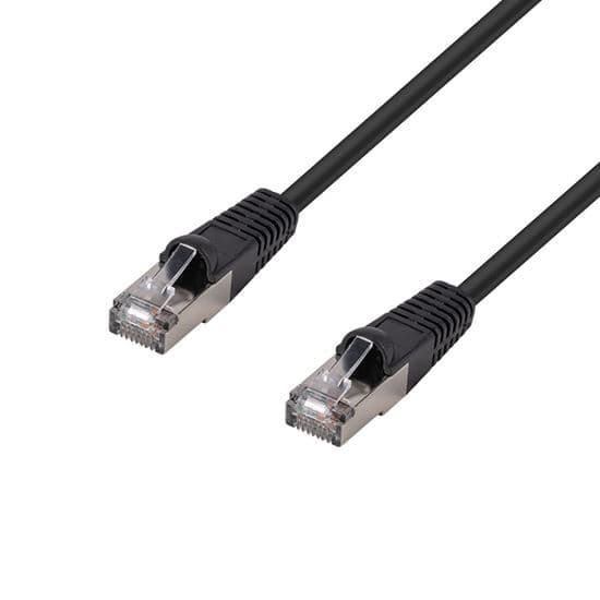 Dynamix DYNAMIX 10m Cat6A S/FTP Black Shielded 10G Patch Lead. PLK-AUGS-10