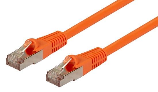 Dynamix DYNAMIX 15m Cat6A S/FTP Orange Shielded 10G Patch Lead. PLO-AUGS-15