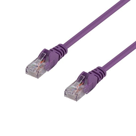 Dynamix DYNAMIX 0.5m Cat6 Purple UTP Patch Lead (T568A Specification) 250MHz PLP-C6A-0