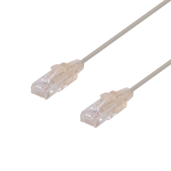 Dynamix 1.25m Cat6A 10G Beige UTP Patch Lead 30AWG 8023af Unshielded Plug. PLS-C6-1-25