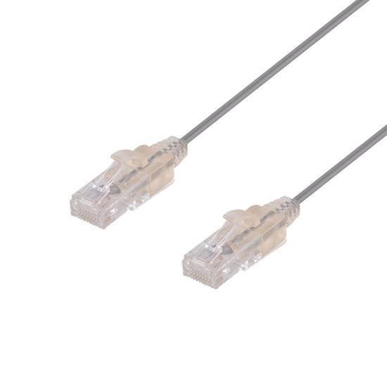 Dynamix DYNAMIX 2m Cat6A 10G Grey Ultra-Slim Component Level UTP PLSGY-C6-2