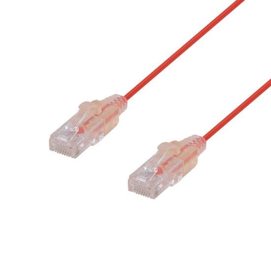 Dynamix DYNAMIX 3m Cat6A 10G Red Ultra-Slim Component Level UTP PLSR-C6-3