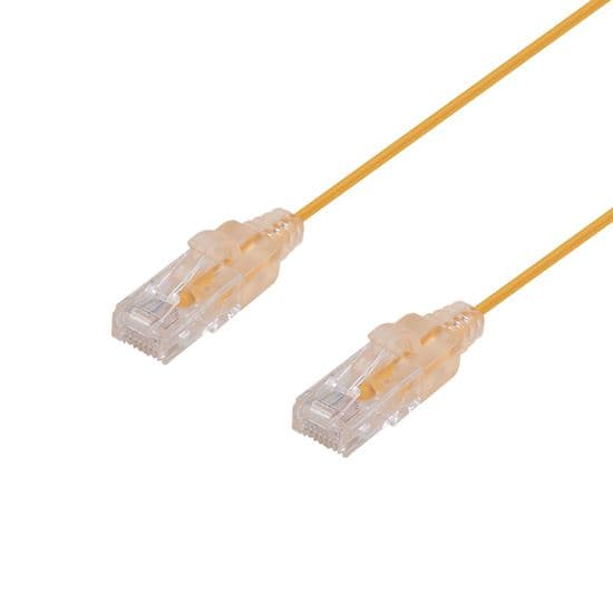 Dynamix DYNAMIX 3m Cat6A 10G Yellow Ultra-Slim Component Level UTP PLSY-C6-3