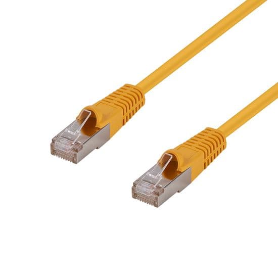 Dynamix DYNAMIX 0.75m Cat6A S/FTP Yellow Shielded 10G Patch Lead. PLY-AUGS-TQ