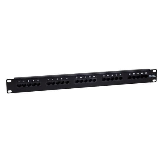 Dynamix DYNAMIX 25 Port 19' Voice Rated Patch Panel Unshielded. Cat3 Rated, PP-25V2