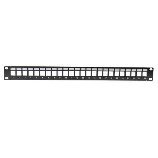 Dynamix DYNAMIX Horizontal 19' 1RU Unloaded 24 Port UTP Patch Panel. RoHS PP-UK-24