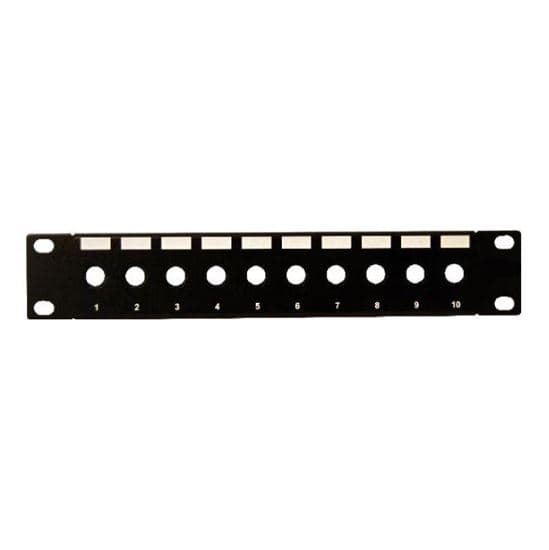 Dynamix DYNAMIX 10" 10 Port Unloaded F-Connector Patch Panel for 10" PP10-UF-10
