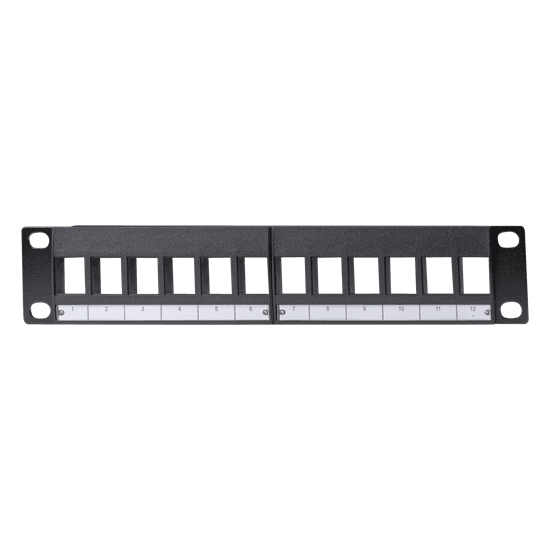 Dynamix DYNAMIX 10' 12 Port Unloaded Keystone Panel PP10-UKS-12