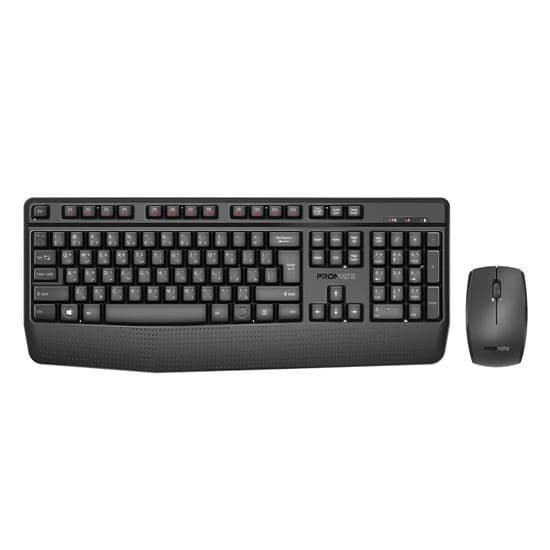 Promate PROMATE Ergonomic Wireless Multimedia Keyboard & Mouse Combo. PROCOMBO-14