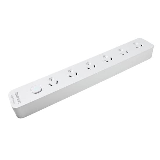 Jackson Master Switched 6 Way Surge Protected Powerboard PT5966