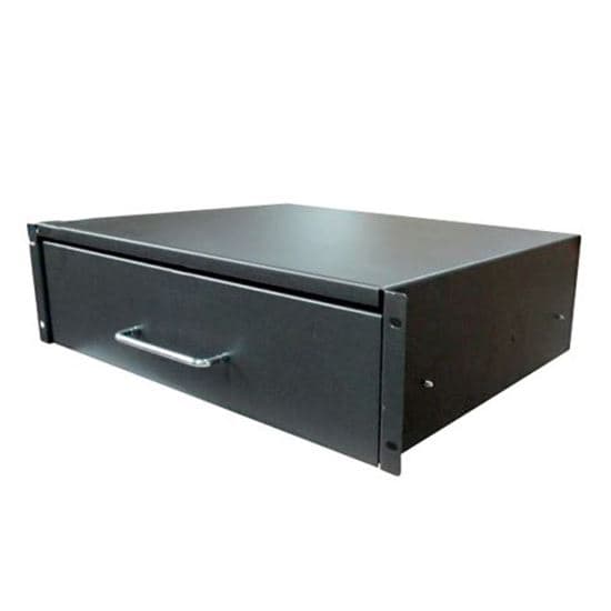 Dynamix DYNAMIX 3U Rackmount Lockable Drawer, 350mm Deep, 112mm High. RADRAW-3U
