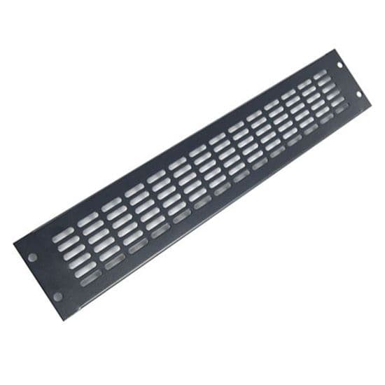 Dynamix DYNAMIX 2RU Vented Blanking Panel. Black Colour RAVBP-2RU