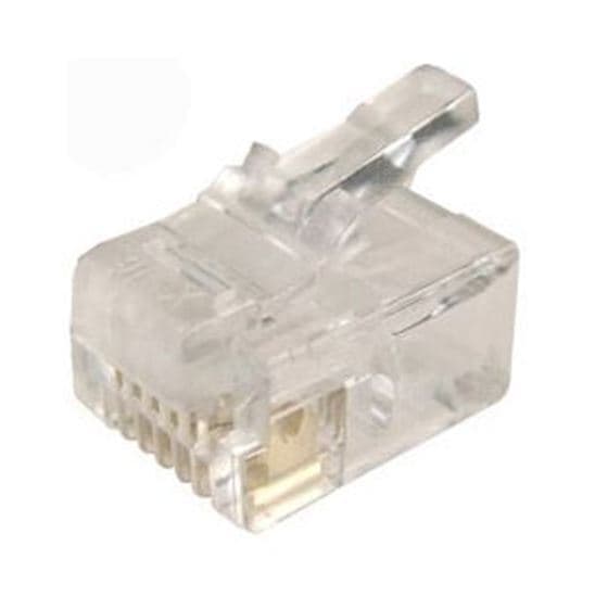 Dynamix DYNAMIX RJ11 Plug 20pc Bag, 6P4C Modular Plug. 3 micron. RJ-11-20