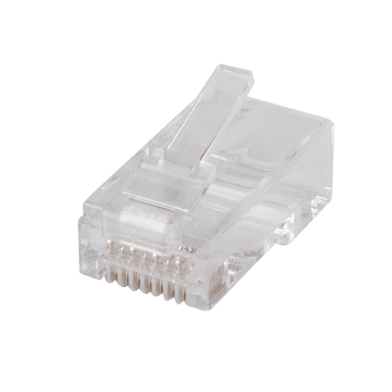 Dynamix DYNAMIX Cat6 RJ45 Plug 20pc Bag, 8P8C 2 Piece Modular Plug. RJ-45-C6SR2-20