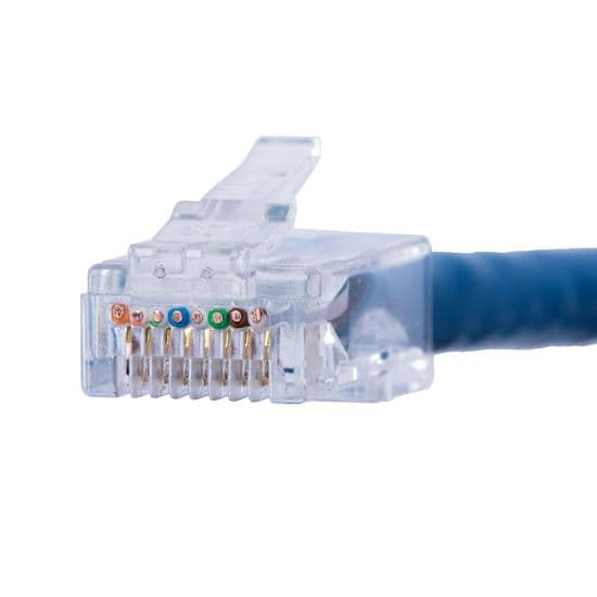 Dynamix DYNAMIX Cat6 UTP push through plug, 3 prong, 50 u" 20pc pack. RJ-45PTC6-20