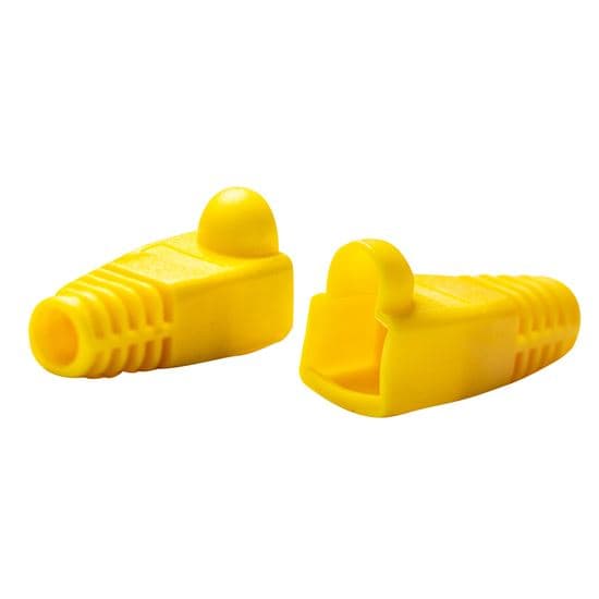 Dynamix DYNAMIX YELLOW RJ45 Strain Relief Boot (6.0mm Outside Diameter). 20pk SRB-UTP-YEL-20